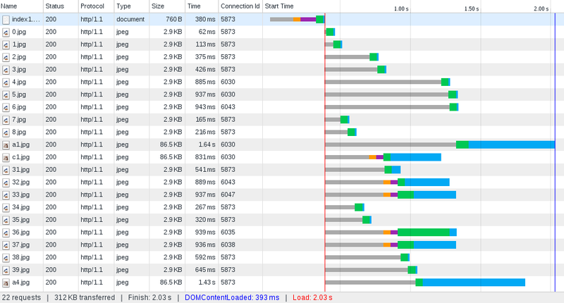 HTTP/1.1 experiment